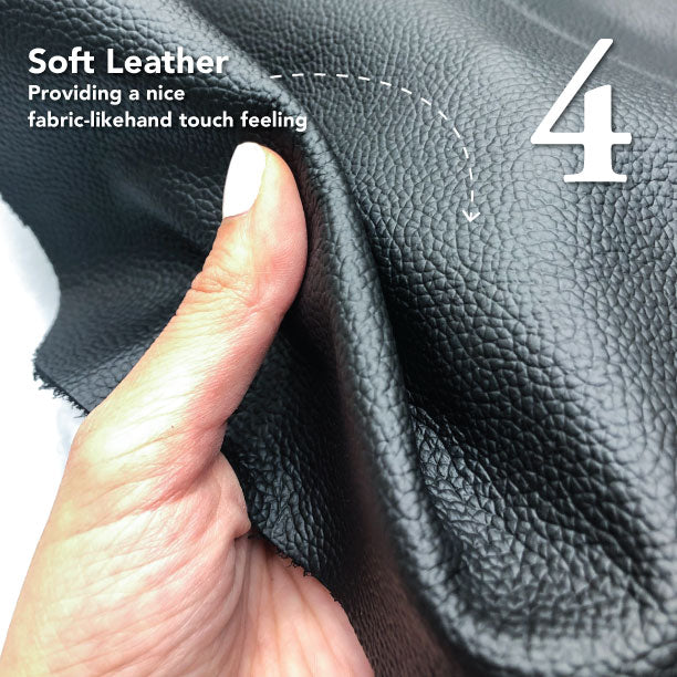 Bioristar Natural Grain Cowside Leather 3 Pack 7.8 X 7.8 Black Genuine  Leather Pieces for Leather Work 1.5-1.8MM Thick Tooling Leather Square